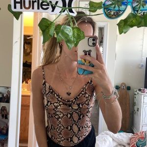 very soft snakeskin top